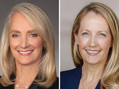 Rachel Sheridan, left, and Porter Wilkinson will begin two-year terms July 1 in their new leadership roles.